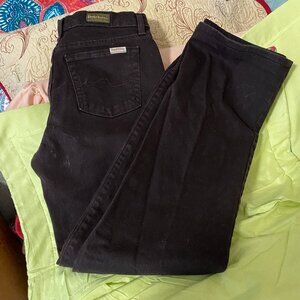 EUC David Kahn LAUREN Black Straight leg Jeans-Sz 6